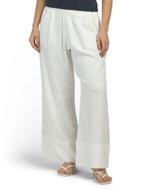 LNA Linen Blend Kiana Pull On Pants